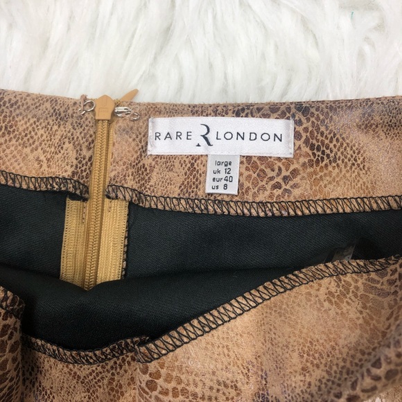 NASTY GAL Rare London Snakeskin Skirt - Picture 2 of 4